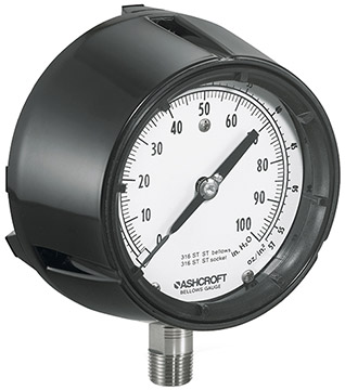 Ashcroft 1180 Series Analog Low Pressure Gauge | Pressure Gauges | Ashcroft-Pressure Gauges |  Supplier Saudi Arabia