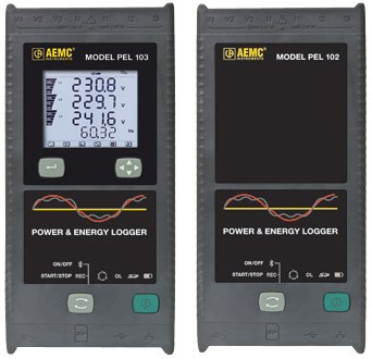 AEMC PEL 102 / PEL 103 Power and Energy Loggers | Power Quality / Analyzers | AEMC-Power Quality / Analyzers |  Supplier Saudi Arabia