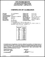 NIST Traceable Calibration with Calibration Certificate Fuji Electric