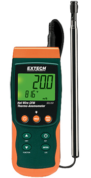 Extech SDL350 Hot Wire CFM Thermo-Anemometer | Air Velocity Meters / Anemometers | Extech-Air Velocity Meters / Anemometers |  Supplier Saudi Arabia