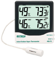 Extech 445713 Indoor / Outdoor Hygro-Thermometer | Ambient Conditions Monitors | Extech-Ambient Conditions Monitors |  Supplier Saudi Arabia
