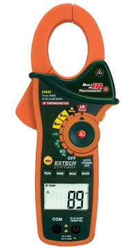 Extech EX840 Clamp Meter & IR Thermometer | Clamp Meters | Extech-Clamp Meters |  Supplier Saudi Arabia